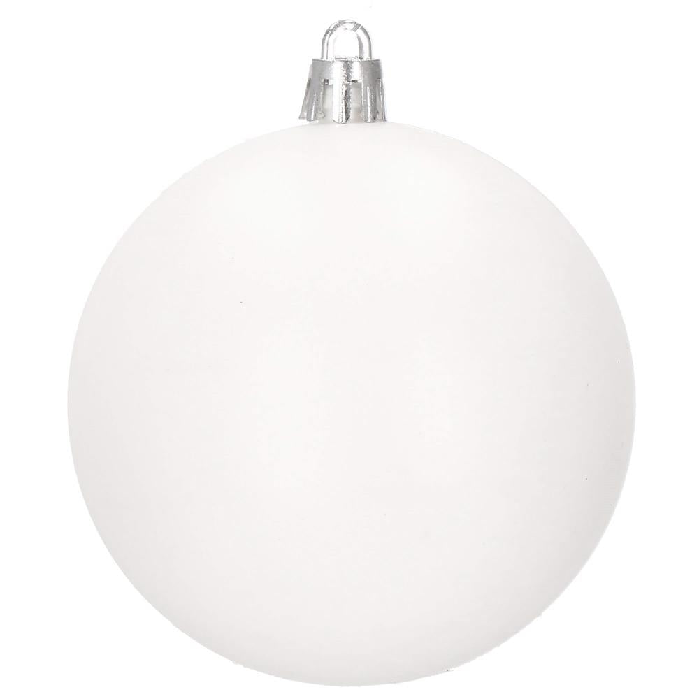 Set globuri de Craciun, 30 bucati, 8cm, 6 modele, alb
