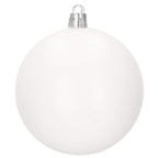 Set globuri de Craciun, 30 bucati, 8cm, 6 modele, alb