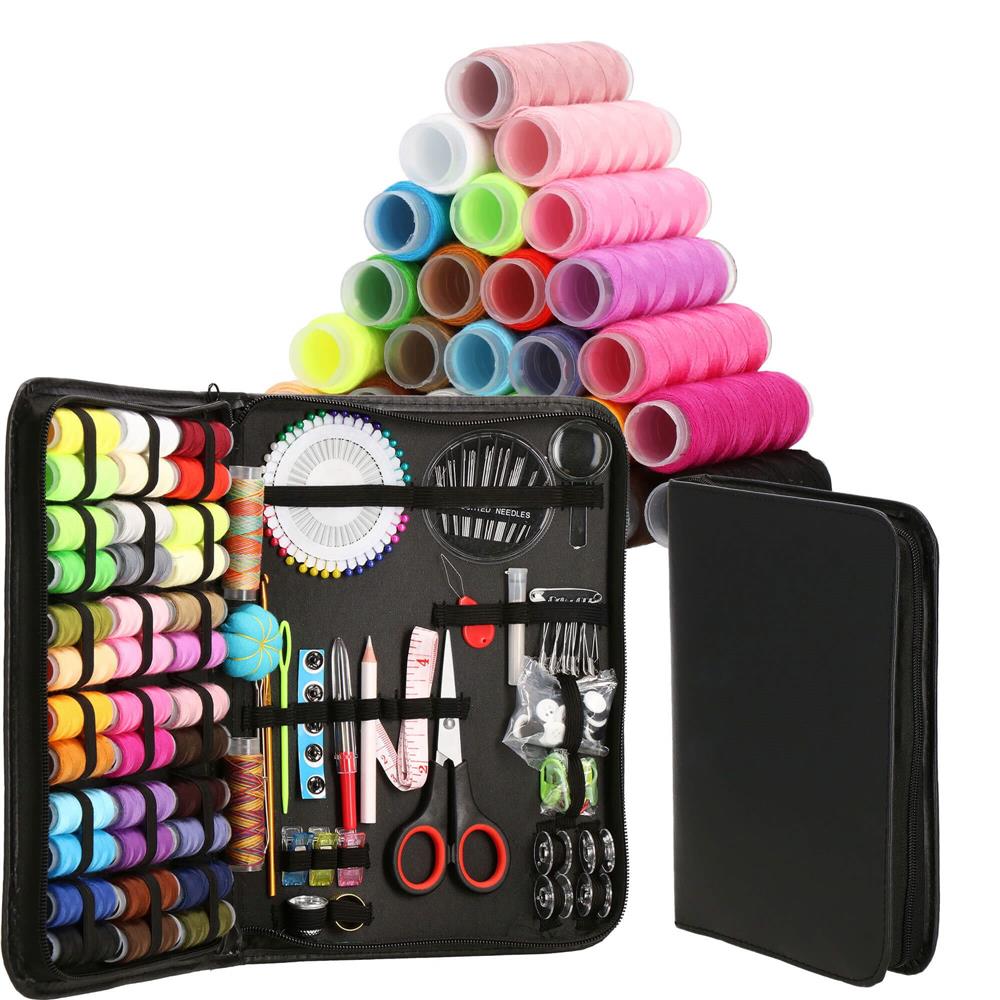 Set articole de cusut cu geanta de depozitare, 183 piese