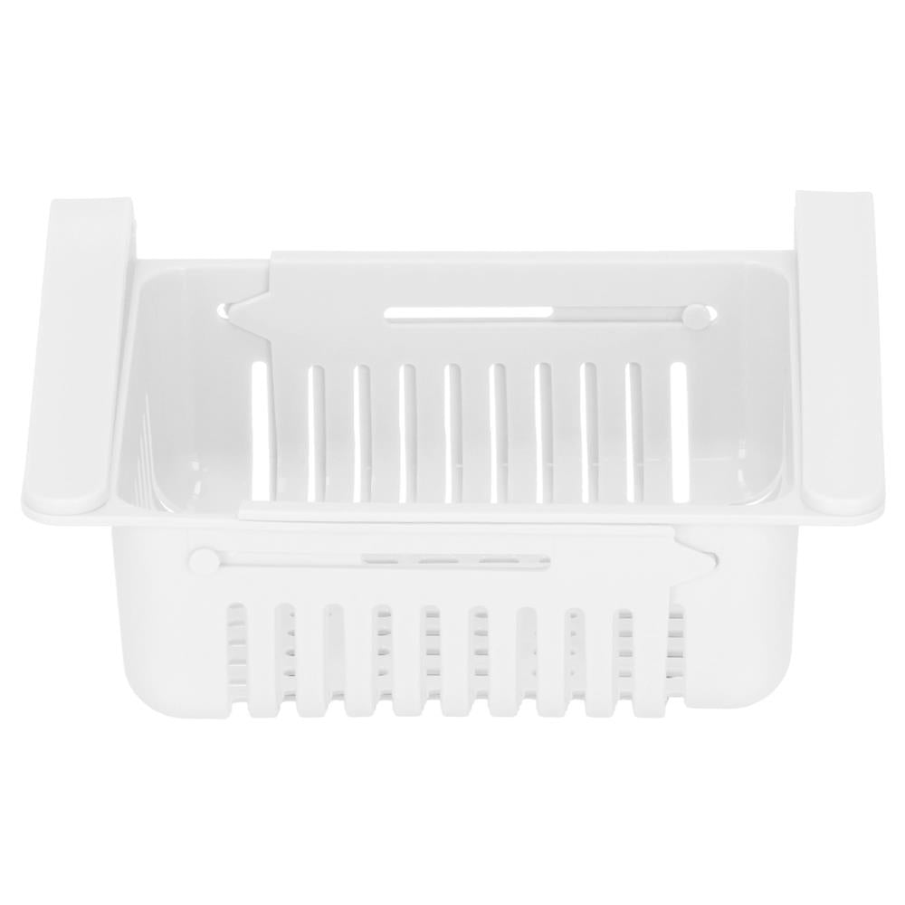 Organizator frigider, model cos extensibil, 16x28.5cm, alb