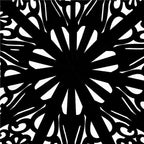 Stea decorativa 3D din hartie si pasla ajurata, 50cm, neagra