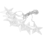 (DL) Ghirlanda luminoasa tip perdea cu stelute 72 LED-uri, 2m, pentru interior/exterior, iluminare alb