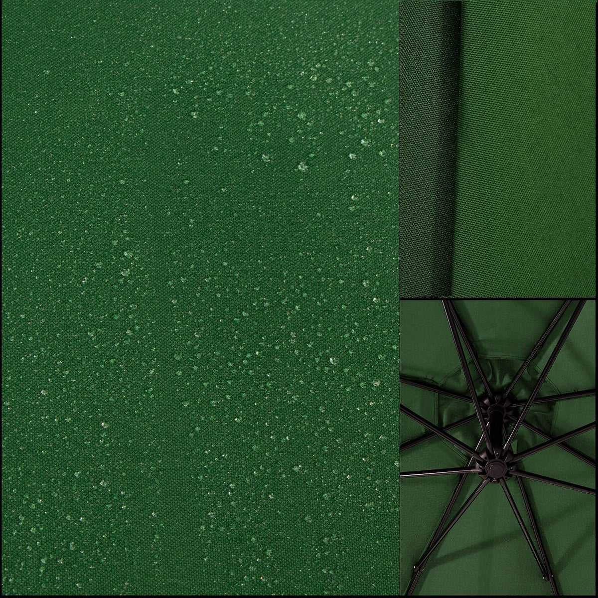 Umbrela terasa gradina, cu manivela, diametru 400cm, Verde