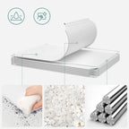 SONGMICS Dulap modular de depozitare jucarii, 16 cuburi cu usi, 123x31x123cm, alb