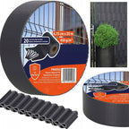 Panou de gard pentru intimitate in gradina, PVC, 35 x 0.05 m, gri antracit