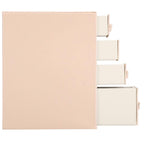 (DL) Cutie depozitare si organizare bijuterii, piele ecologica + velur, 26 x 22 x 18 cm, roz