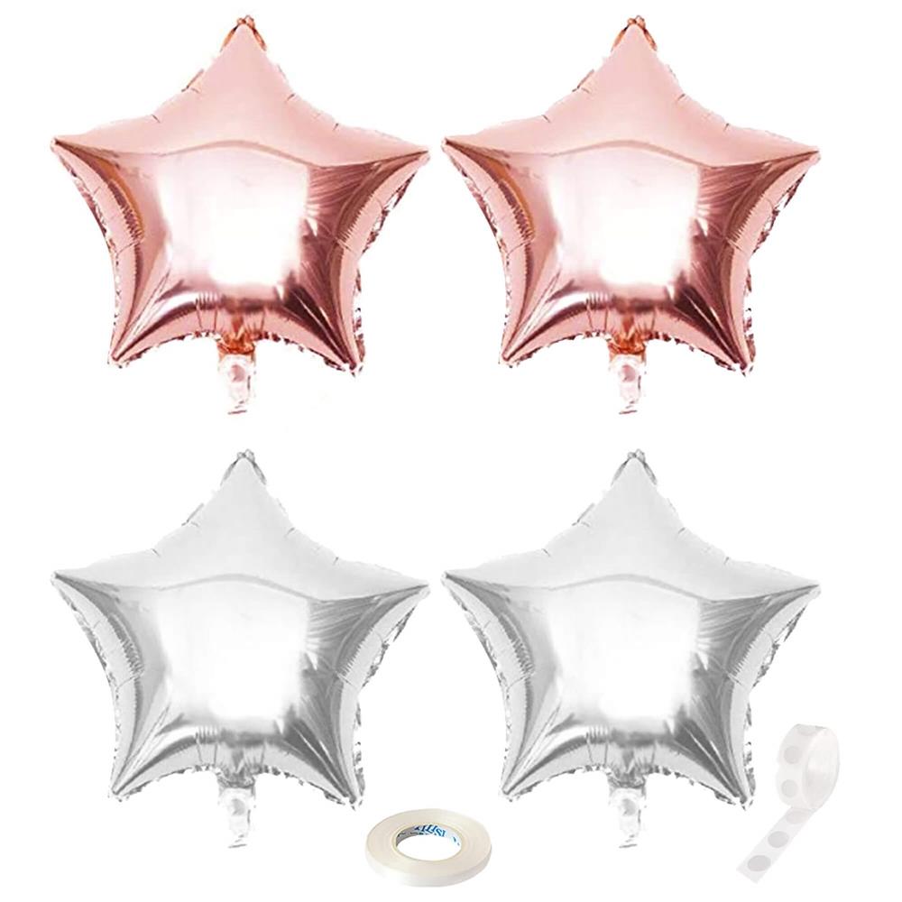 Set 53 baloane si decoratiuni Aniversare Majorat 18 Ani, negru roz