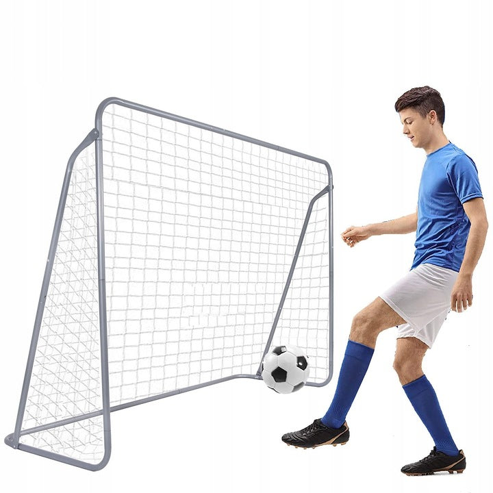 Poarta de fotbal din otel, 170x240cm, profil 32mm, cu elemente de fixare