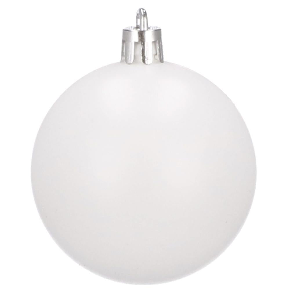 Set globuri de Craciun, 20 bucati, 5 modele, 6cm, alb