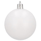 Set globuri de Craciun, 20 bucati, 5 modele, 6cm, alb