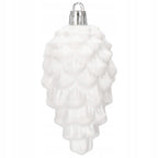 Set globuri si decoratiuni de Craciun, 72 piese, diverse dimensiuni, alb
