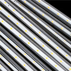 Instalatie de Craciun, 10 tuburi, 50cm, 480 LED, ploaie de meteoriti, alb