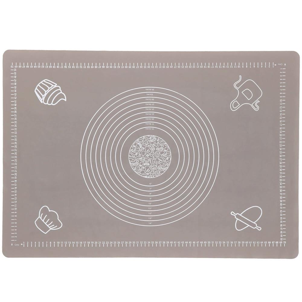 Plansa din silicon alimentar de framantat aluat, rezistenta la temperaturi ridicate, 65x45cm, gri
