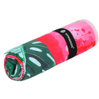 Prosop de plaja cu uscare de rapida, husa de transport, 90x180cm, model pepene verde