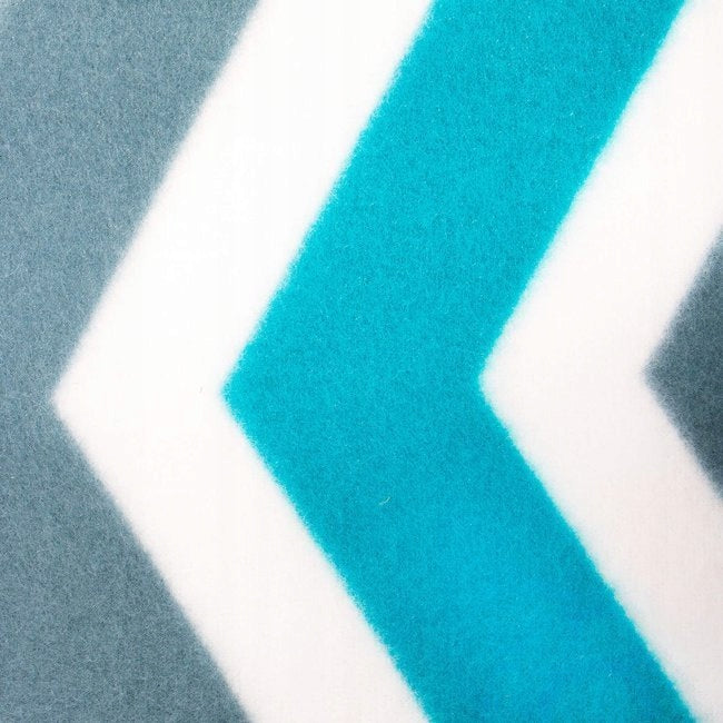 Patura pentru picnic sau plaja, cu folie izolatoare si maner, 160x200cm, alb albastru