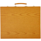 Set de pictura si desen pentru copii, 150 de piese, trusa lemn maro