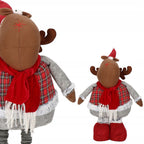 (DL) Figurina Craciun, Ren, picioare telescopice, inaltime extensibila 55-95cm