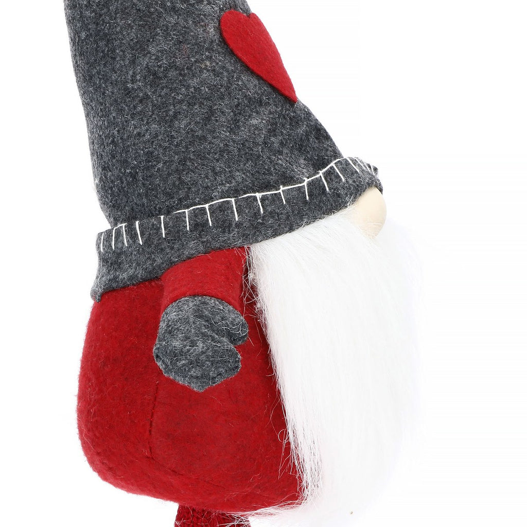 Figurina Craciun, Spiridus, picioare telescopice, inaltime extensibila 52-67cm