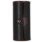 (DL) Cutie depozitare si organizare ceasuri si alte accesorii, MDF, piele ecologica, 20x9cm, negru