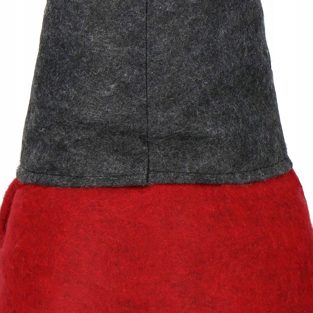 (DL) Figurina Craciun, Spiridus, picioare telescopice, inaltime extensibila 80-125cm