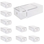 Set 10 cutii organizare pentru pantofi, 34x22x13, transparent