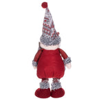 Figurina Craciun, Mos Craciun, picioare telescopice, inaltime extensibila 57-80cm