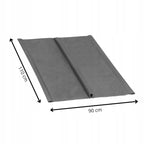 Husa din panza pentru leagan de gradina, sezut si spatar, 110x90cm, gri inchis