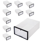 Set 10 cutii organizare pentru pantofi, 34x23x13, transparent