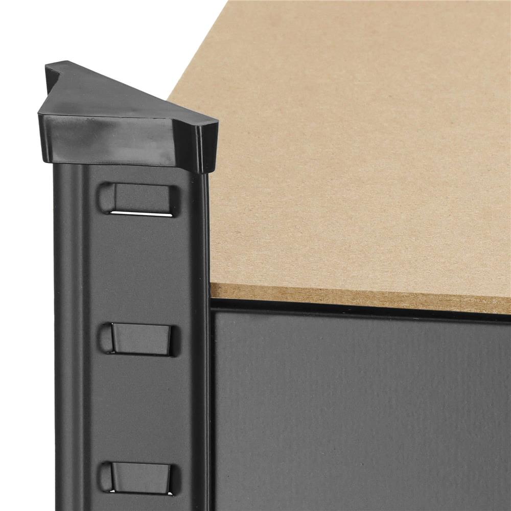 Raft cadru metalic modular pentru depozitare, 5 polite, 180x90x40cm, sarcina 825kg