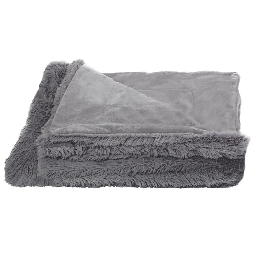 Patura pufoasa si calduroasa pentru 2 persoane, 200x240cm, gri