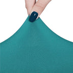 Set 4 huse universale pentru scaun, marime universala, poliester si spandex, 45 cm x 60 cm, albastru marin