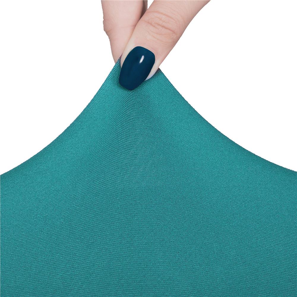 Set 4 huse universale pentru scaun, marime universala, poliester si spandex, 45 cm x 60 cm, albastru marin