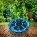 Leagan tip cuib Camuflaj 100cm, inaltime reglabila, 150 kg, Albastru Negru