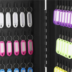 Cutie metalica din otel pentru 48 chei, echipata, 30x24x7.5cm, neagra