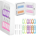 Cutie metalica din otel pentru 48 chei, echipata, 25x20x7.5cm, alba