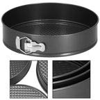 Set 3 forme de copt, 27, 25 si 23 cm, cu fund detasabil, gri