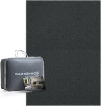 SONGMICS Covor decorativ antiderapant, lavabil la masina, 120x170 cm, gri carbune