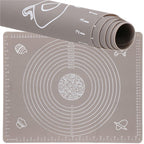 Plansa din silicon alimentar de framantat aluat, rezistenta la temperaturi ridicate, 50x40cm, gri