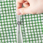 Folie inlocuire pentru sera 300x200x200 cm, PE 140g/mp cu plasa PP, UV4, 6 ferestre si usa cu fermoar, verde