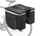 Geanta bicicleta spate 34x12x32 cm, 20L, poliester impermeabil, prindere pe portbagaj, negru