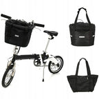 Cos bicicleta fata 34x24x25 cm, aluminiu si material textil, sistem click, cu husa ploaie, negru