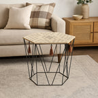 Masuta cafea octogonala Atmosphera Kumi, 44x38x40 cm, negru