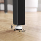 VASAGLE Masa de bucatarie pentru 4 persoane, cadru metalic, stil industrial, 120x75x75 cm, maro rustic