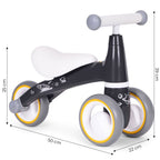 Mini bicicleta fara pedale, triciclu copii cu roti EVA, 50x22x39 cm, negru