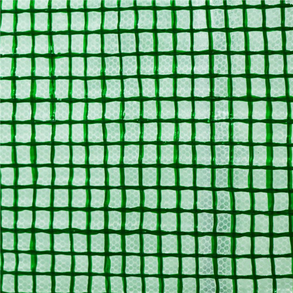 Folie inlocuire pentru sera 200x200x200 cm, PE 140g/mp cu plasa PP, UV4, 4 ferestre si usa cu fermoar, verde