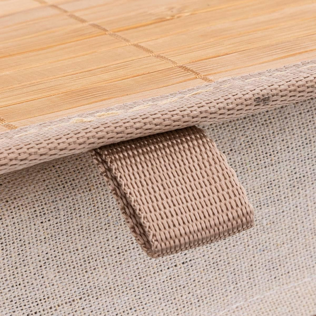 Cos rufe 5Five Blackflora, bambus, 60 litri, 42x31x51 cm, natur