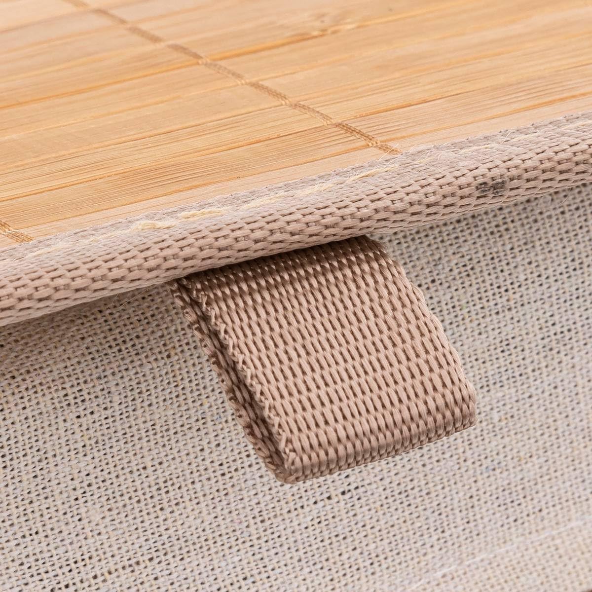 Cos rufe 5Five Blackflora, bambus, 60 litri, 42x31x51 cm, natur