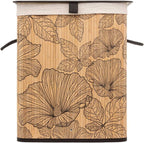 Cos rufe 5Five Blackflora, bambus, 60 litri, 42x31x51 cm, natur