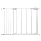Poarta de siguranta Safety Gate pentru scari, ajustabila 104-113 cm, din otel, alba