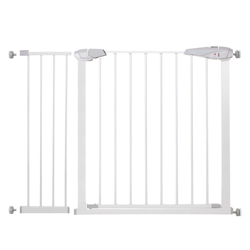 Poarta de siguranta Safety Gate pentru scari, ajustabila 104-113 cm, din otel, alba